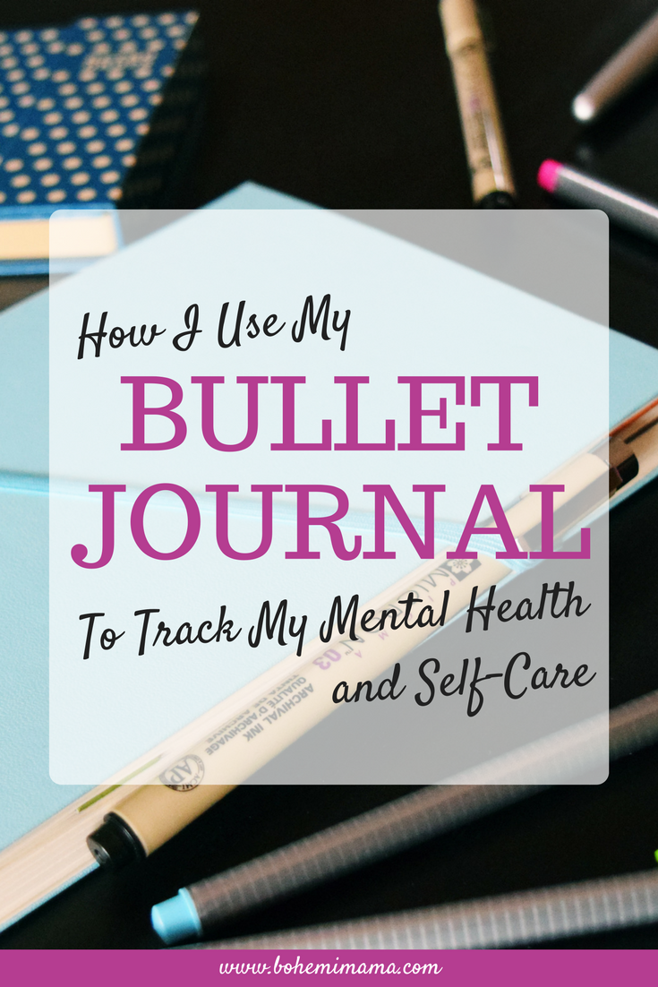 How I Use My Bullet Journal to Track My Mental Health and Self-Care | A Bullet Journal can be an efficient method for keeping track of every aspect of your life, but did you know you can track your mental health also? Using my BuJo for mental health and self-care helps me recognize when I'm healthy and when I need to ask for help. Learn how to set up your own spreads here.