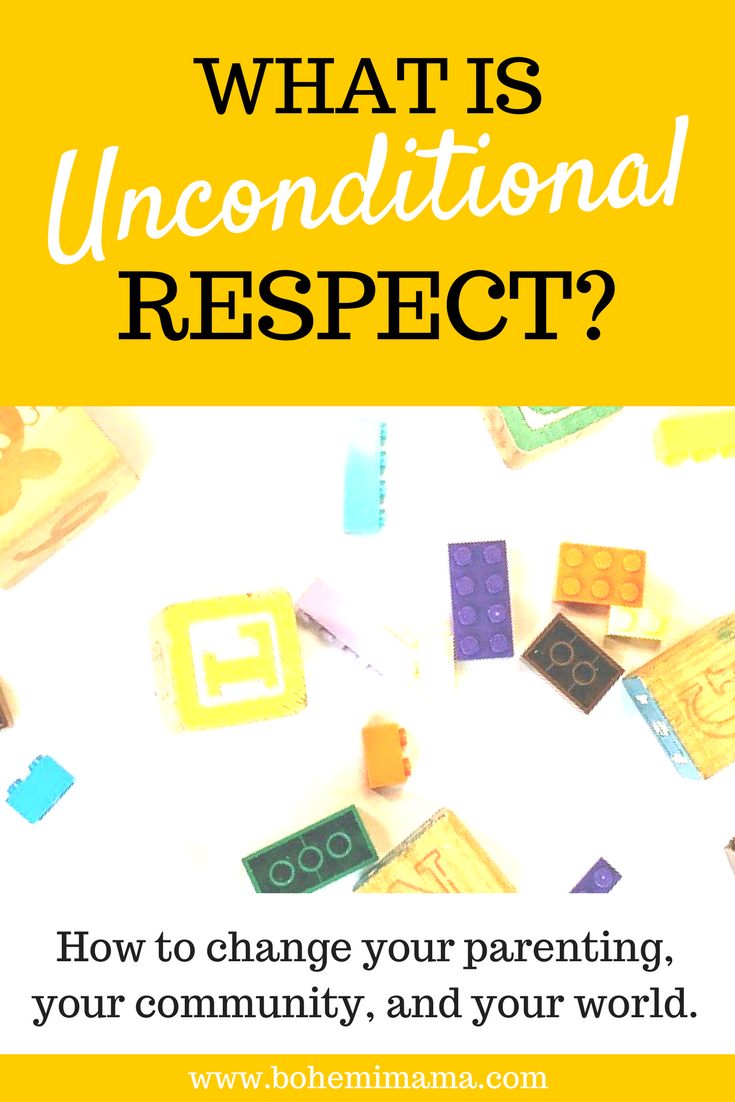 You're probably familiar with unconditional love, but what about unconditional respect? It's a respect you don't have to earn and you can't lose. Find out how this kind of respect can revolutionize your parenting, your community, and the world. Click the image to learn more.